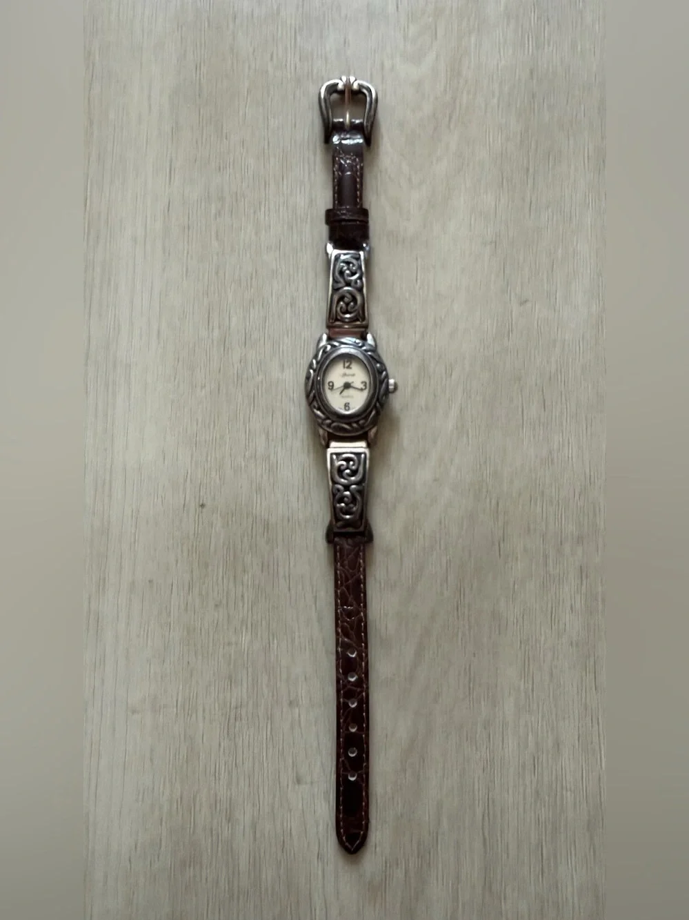Vintage Brighton Santa Barbara Watch Leather Straps New Battery